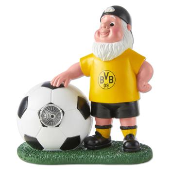 Borussia Dortmund BVB Solar-Gartenzwerg mit LED-Ball 25 cm